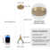 Delacerda 1 - Light Gold LED Single Pendant