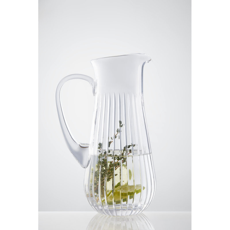 Carafe à boisson en verre soufflé à la main avec pichet en verre Zelda