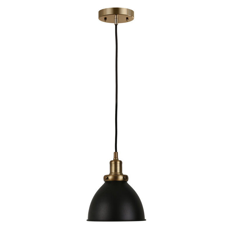 Madison 1 - Light Single Pendant, Blackened Bronze/Warm Brass