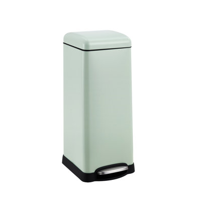 Poubelle à poubelle en acier inoxydable avec poubelle intérieure 13 pouces et 13 gallons 13 pouces x 13 pouces avec couvercle à fermeture douce pour la salle à manger