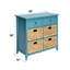 Console en bleu sarcelle - rangement fonctionnel avec beaucoup d'espace rustique-656982999