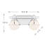 Éclairage pour salle de bain 2 lumières Pierce en chrome-1590863774-1590863775-1590863768