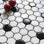 Carreau de mosaïque en porcelaine 1 po x 1 po HoneyComb Remi-63332678