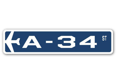 Plaque de rue Antonucci A-34 Air Force