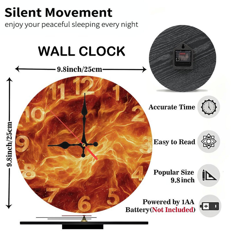 Horloge Fiery