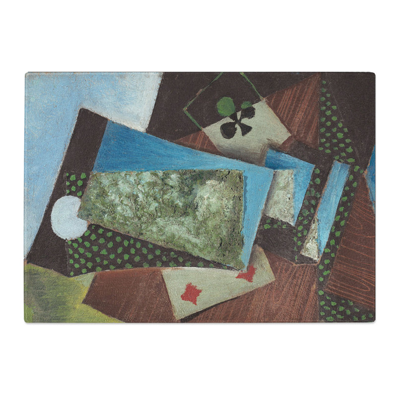 Playing Cards by Juan Gris Chopping Board, 0.4cm H x 20cm W x 28.5cm L
