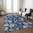 Inoa Blue Washable Indoor-Outdoor Rug - -786347902