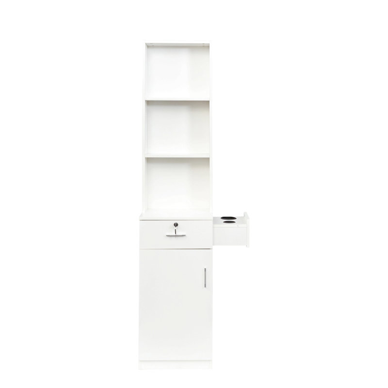 Modern Simple Hair Desk, Multi-Layer Storage, Large Storage Space, White