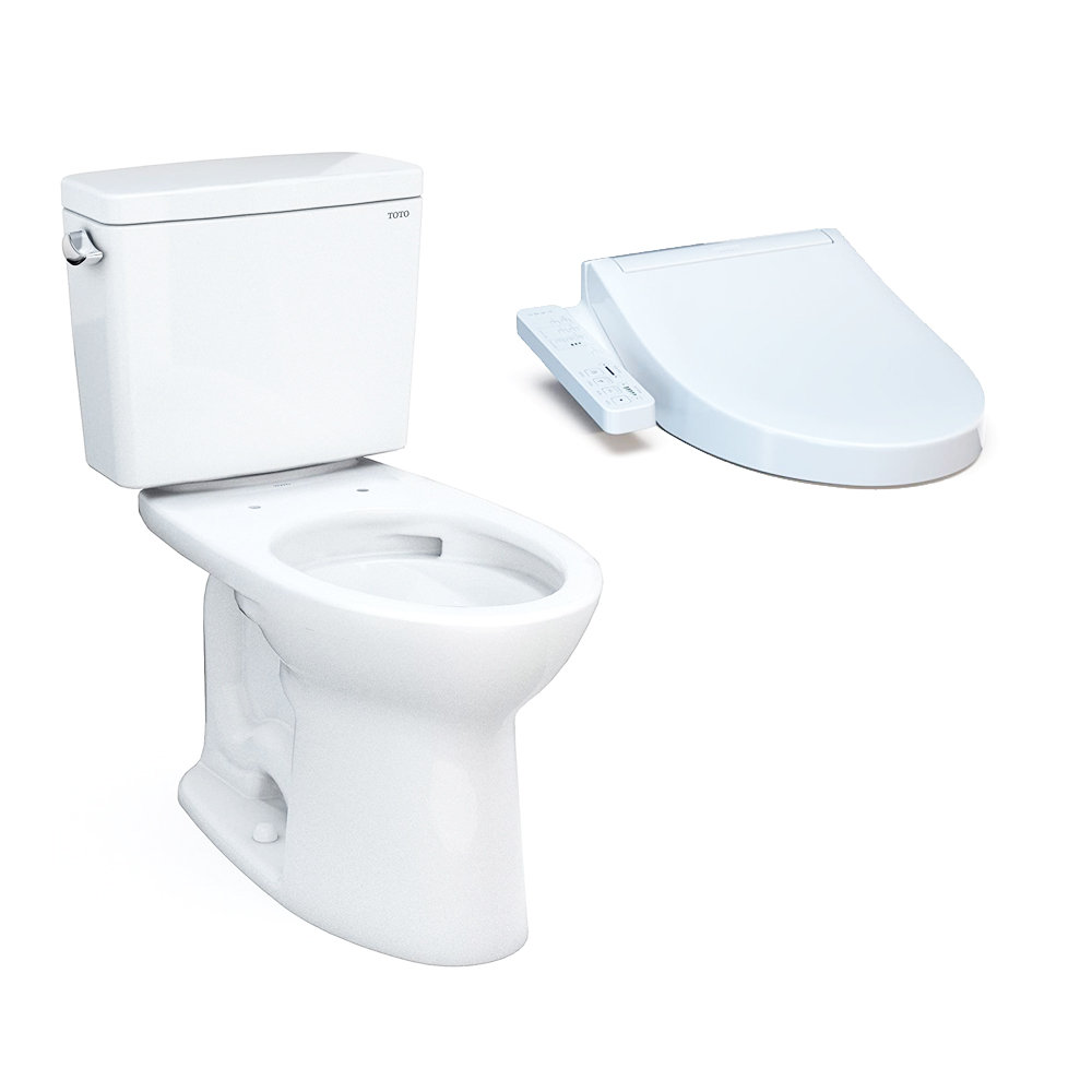 Drake 16 Gpf Water Efficient Elongated Bidet Toilet Seat Included 