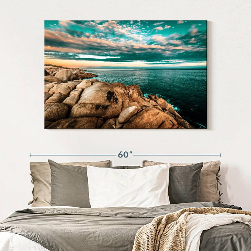 Gillard, paysage marin spectaculaire, H 34 po x l 51 po