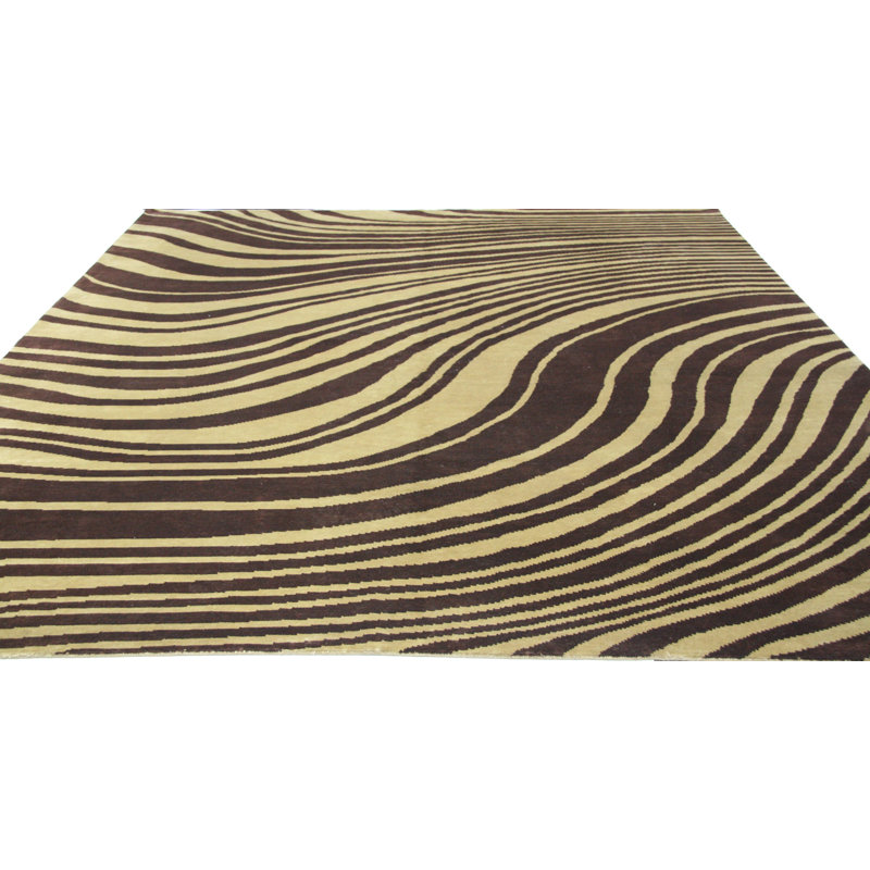 One-of-a-Kind 9'10" X 12' New Age Wool Area Rug in