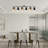 57" 6 -Light Fixed Track Track Lighting Fixtures Ceiling with Dimmable and Adjustable Head