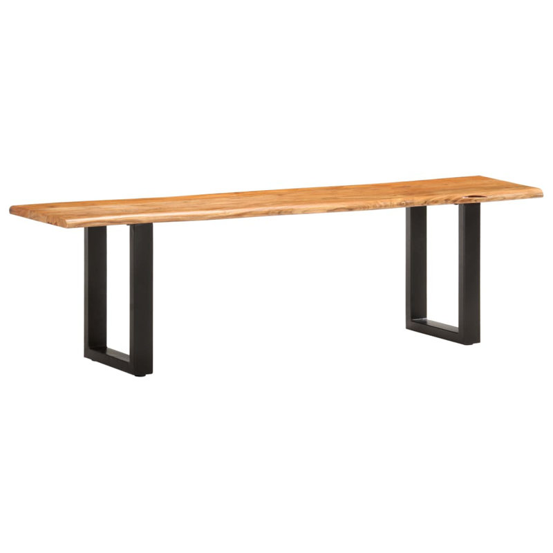 Englert Solid Wood Bench, 45cm H x 110cm W x 35cm D, Brown /Black