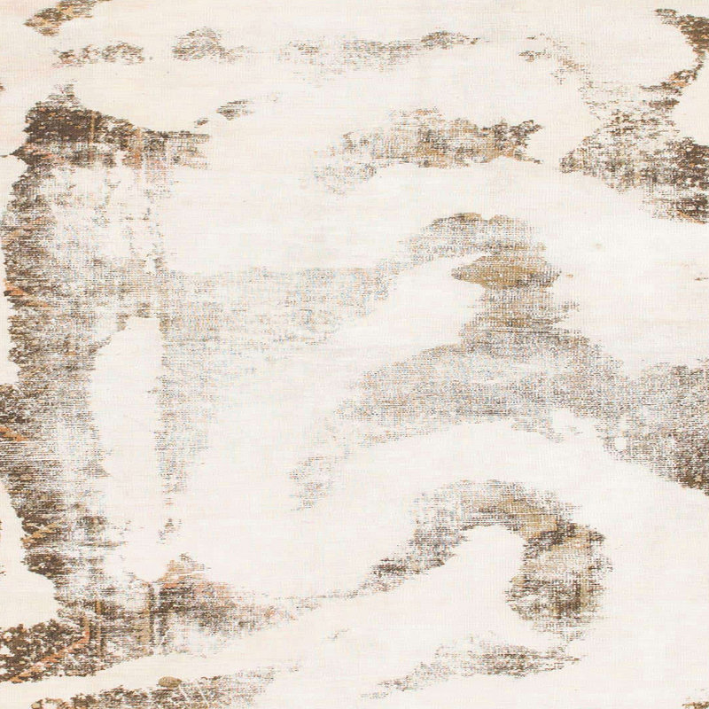 Tapis décoratif multicolore à motif abstrait, Carré 7 pi