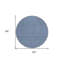 Tapis rond lavable intérieur 8 po