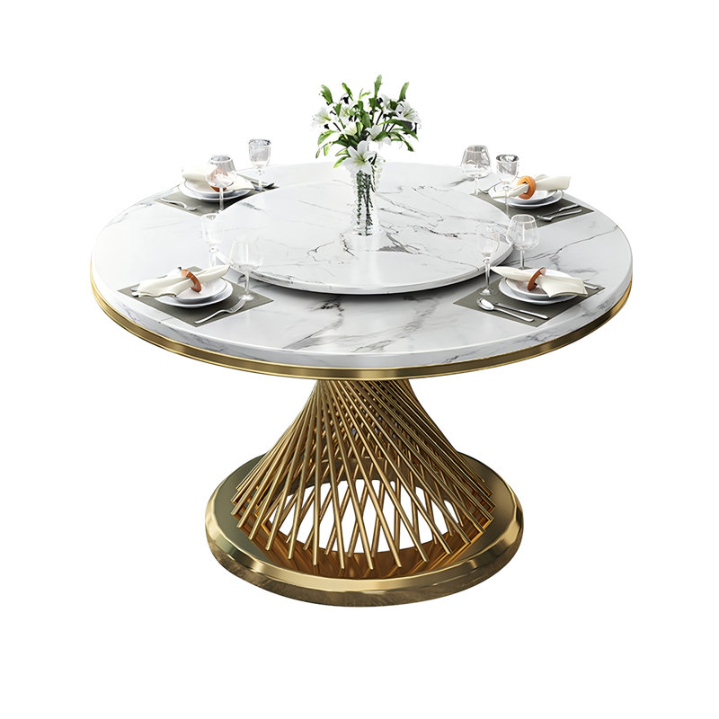 Table de salle à manger Marble, H 30,71 po x L 55,12 po x l 55,12 po
