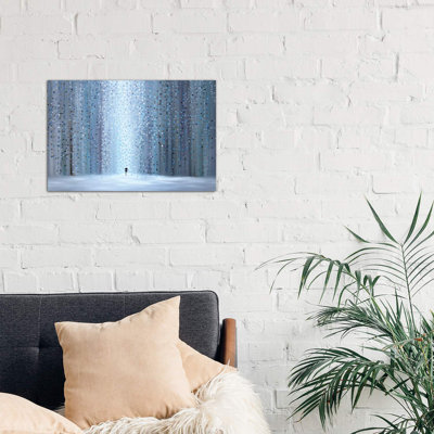 Rainy Stroll by Ekaterina Ermilkina - Wrapped Canvas Painting