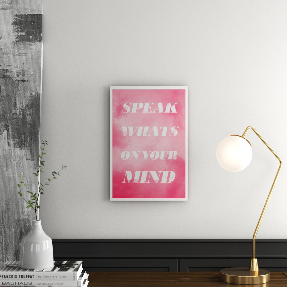 'Speak' Textual Art