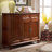 Walnut Solid Wood Shoe Storage Bench
