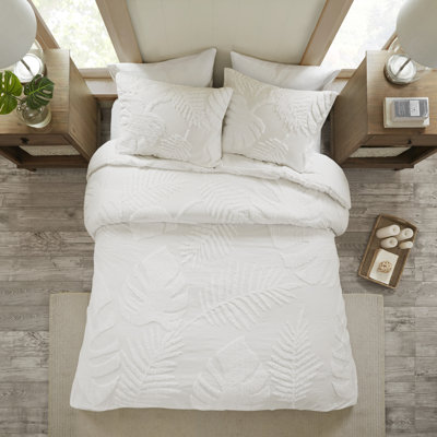 Ensemble d'édredon en chenille capitonnée 3 pièces Coastal - grand