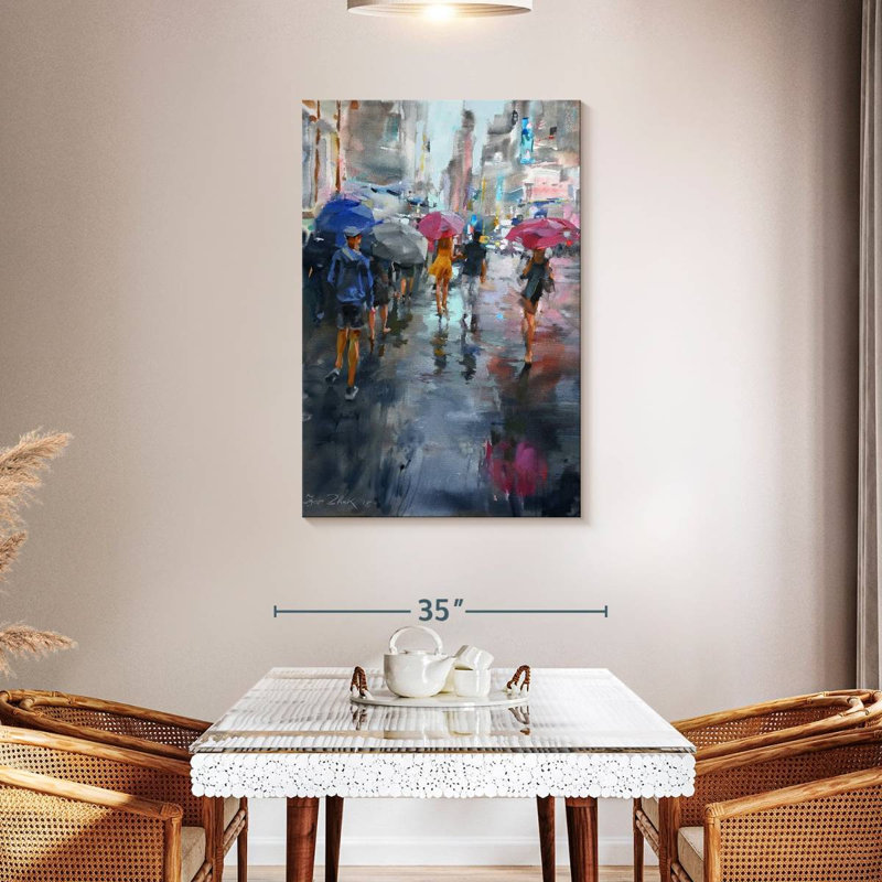 It's Raining, 45" H x 30" W