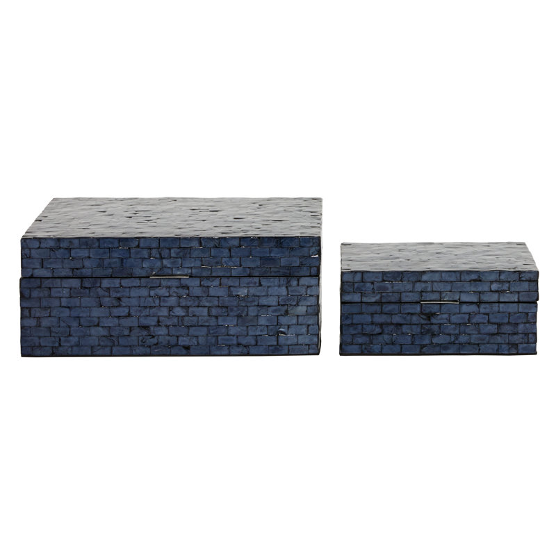 Mandy 2 Piece Manufactured Wood Decorative Box Set