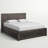 Saephan Acacia Solid Wood Standard Bed with Drawers-783636634