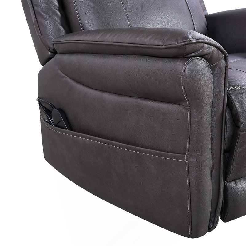 Fruge OKIN Motor Power Swivel Recliner Chair, Gray
