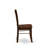 5 Piece Modern Dining Table Set Includes a Round Kitchen Table with Pedestal and 4 Dining Room Chairs, Mahogany-2010441220-2010441222-2010441221