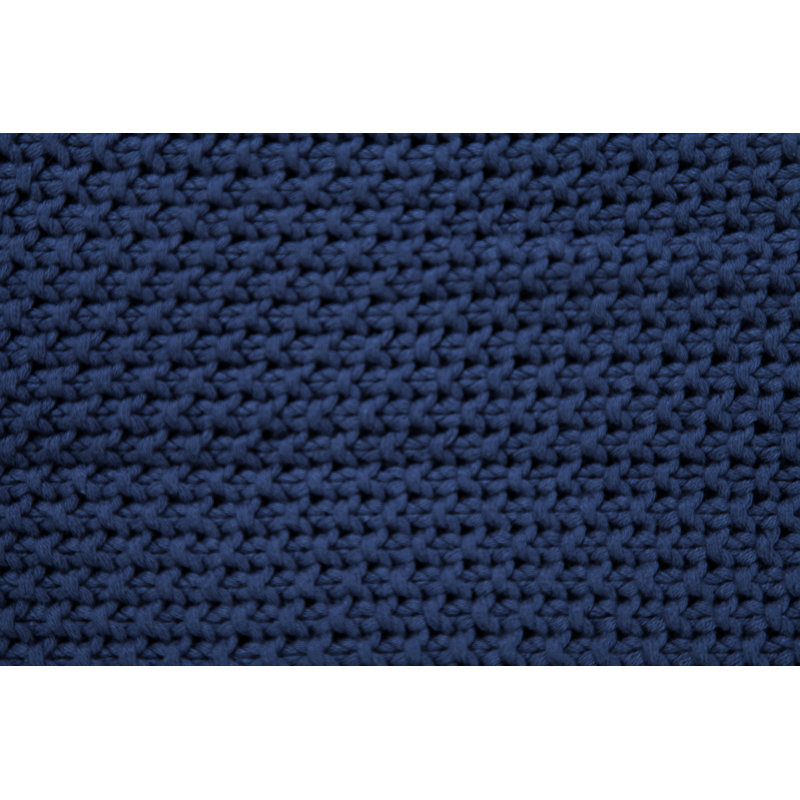 Jeté 100% coton, Bleu