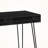 Miren 2-Cubbies Black Finish Computer Desk With Black Metal Leg, 29.78" H X 39.83" W X 19.6" D