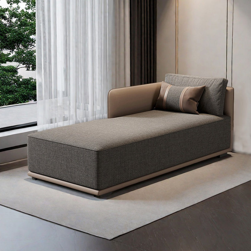 Chaises longues Modern, Orienté à droite, Gris foncé