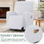 Housse pour fauteuil inclinable à coussins carrés/rectangulaires-971991204