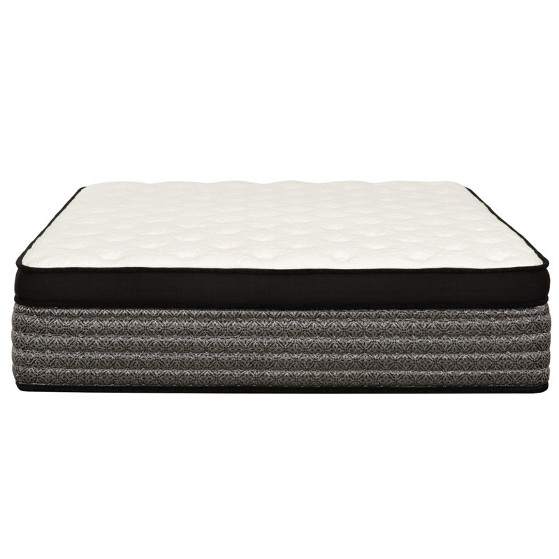 Plush 14" Full Size Hybrid Mattress, Euro Top Gel-Memory Foam & Pocket Spring Mattress, Cooling Technology, Low Motion Tranfer