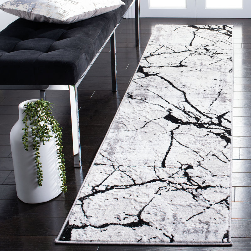 Metzger Abstract Indoor Rug, Runner 2' x 14'
