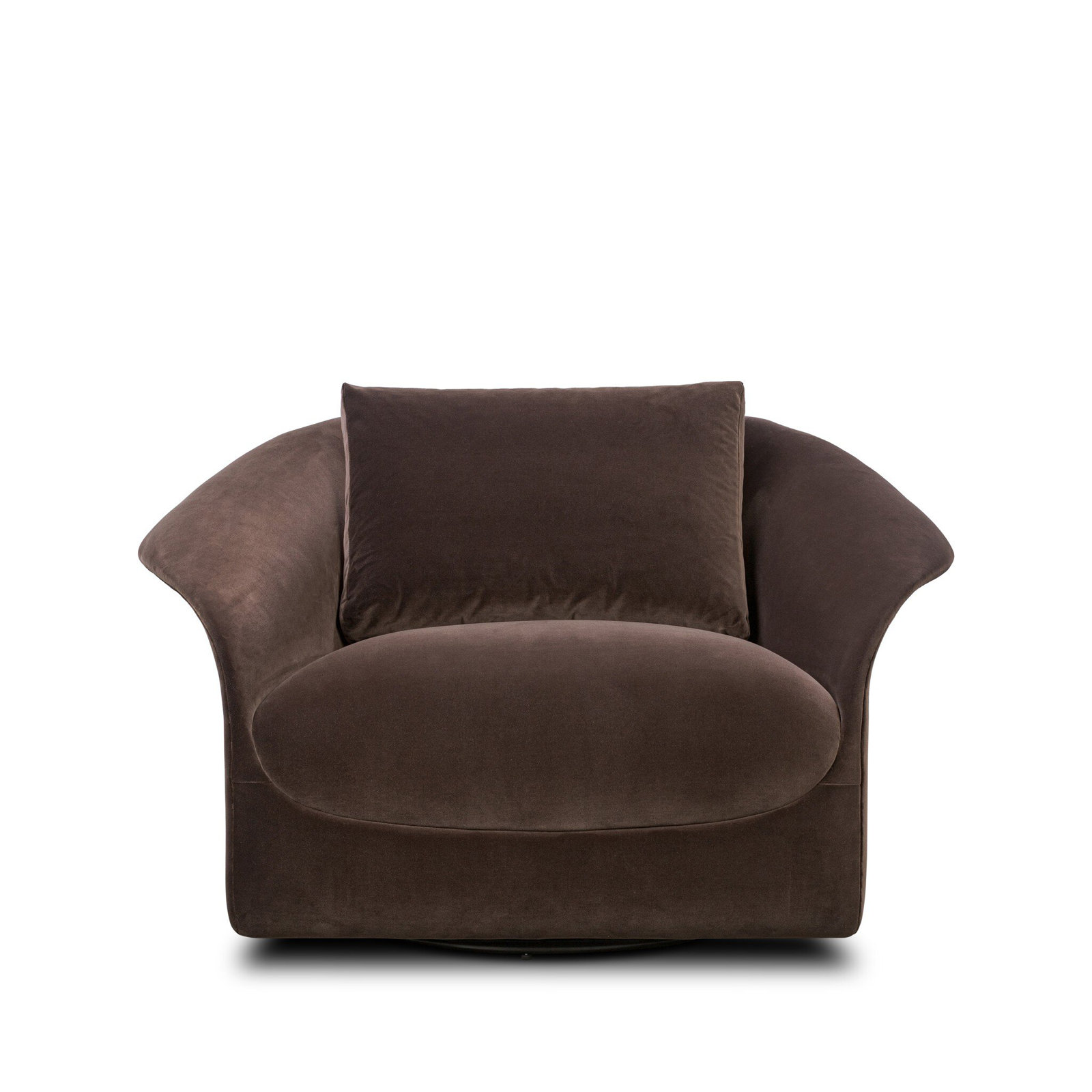 Latongia Upholstered Swivel Armchair, Surrey Cocoa