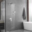 Système de douche mural avec douche à main Ensemble de robinet de douche complet à poignée simple Ensemble de robinet de douche en laiton avec valve à pression équilibrée-123033506