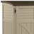 Suncast 53 in. W x 32.5 in. D Resin Horizontal Storage Shed with Reinforced Floor and 3-Door Access, Made in the USA