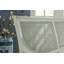 Banc rembourré en mélange de polyester Charleston