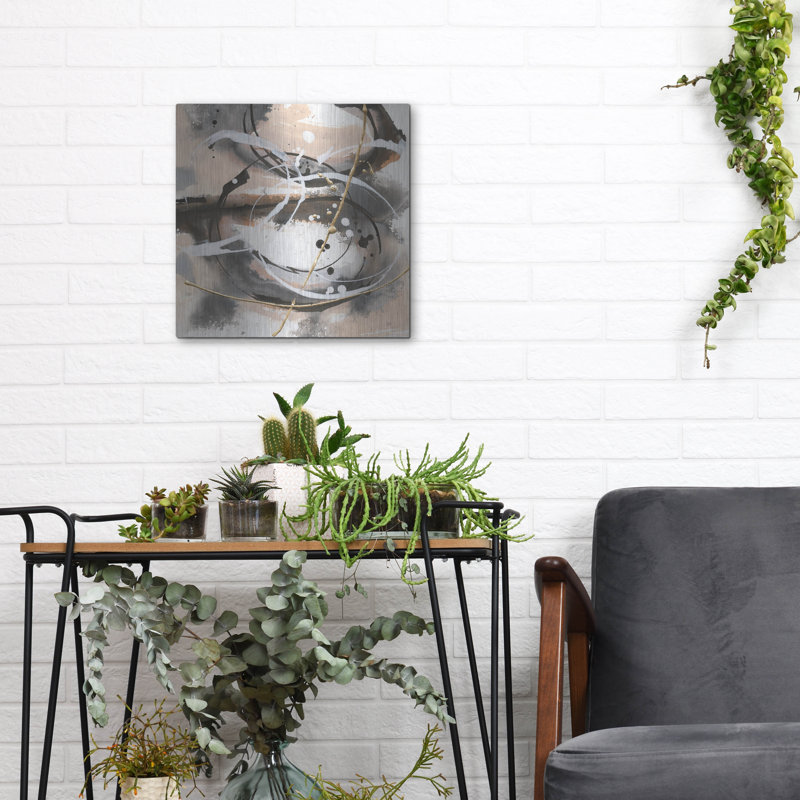 Art mural en métal Wrought Studio ™ «Expressionism 2» par Chris Paschke, H 12 po x l 12 po