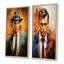 Popart Sinatra en saphir - ensemble de 2 décorations murales Popart abstraites-102572835-102572840