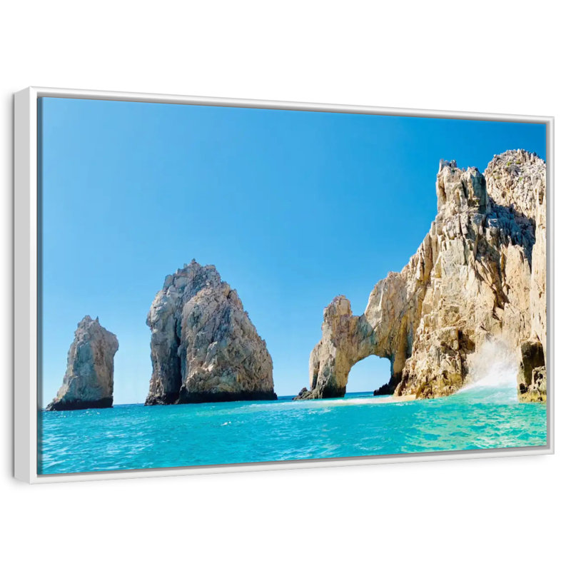 Arche de Cabo San Lucas, Cadre flottant blanc, 40 po x 27 po