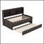 Solid Pine Wooden Captain Bed with Built-in Bookshelves and Storage Drawers for Enhanced Organization and Comfort-1876201785
