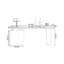 Bureau rectangulaire en bois manufacturé blanc et brun noisette-734585096-734585101