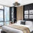 15.75" Modern Industrial Geometric Black Metal Flush Mount Ceiling Light, Diamond Cage Shape, E26 Standard Socket, UL/ETL Listed for Kitchen Hallway Entryway