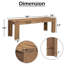 Banc en bois d'acacia massif Abagail Ronny