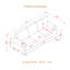 Modern Classic Design with Nails Living Room 3 seater Sofa-1437348202