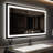 Berenize Rectangular LED Mirror Human Body Induction Motion Sensor Dimmable Anti Fog Vanity Mirror-972863493