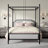 Wapakoneta Upholstered Metal Canopy Bed