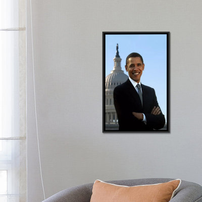 «Politique Barack Obama Portrait White House», reproduction de photo sur toile